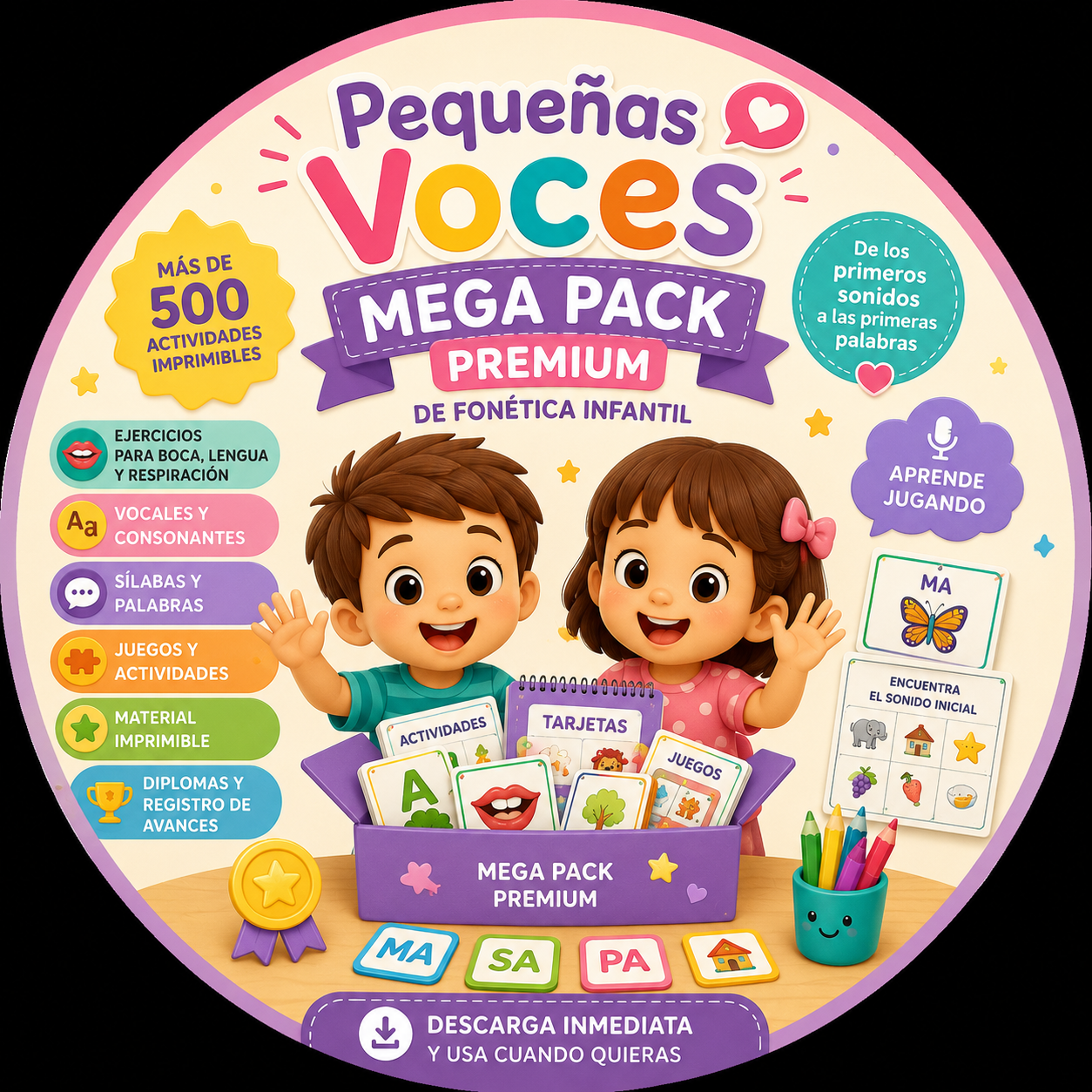 mega pack de estimulación del lenguaje con resultados dentro de los 15 días